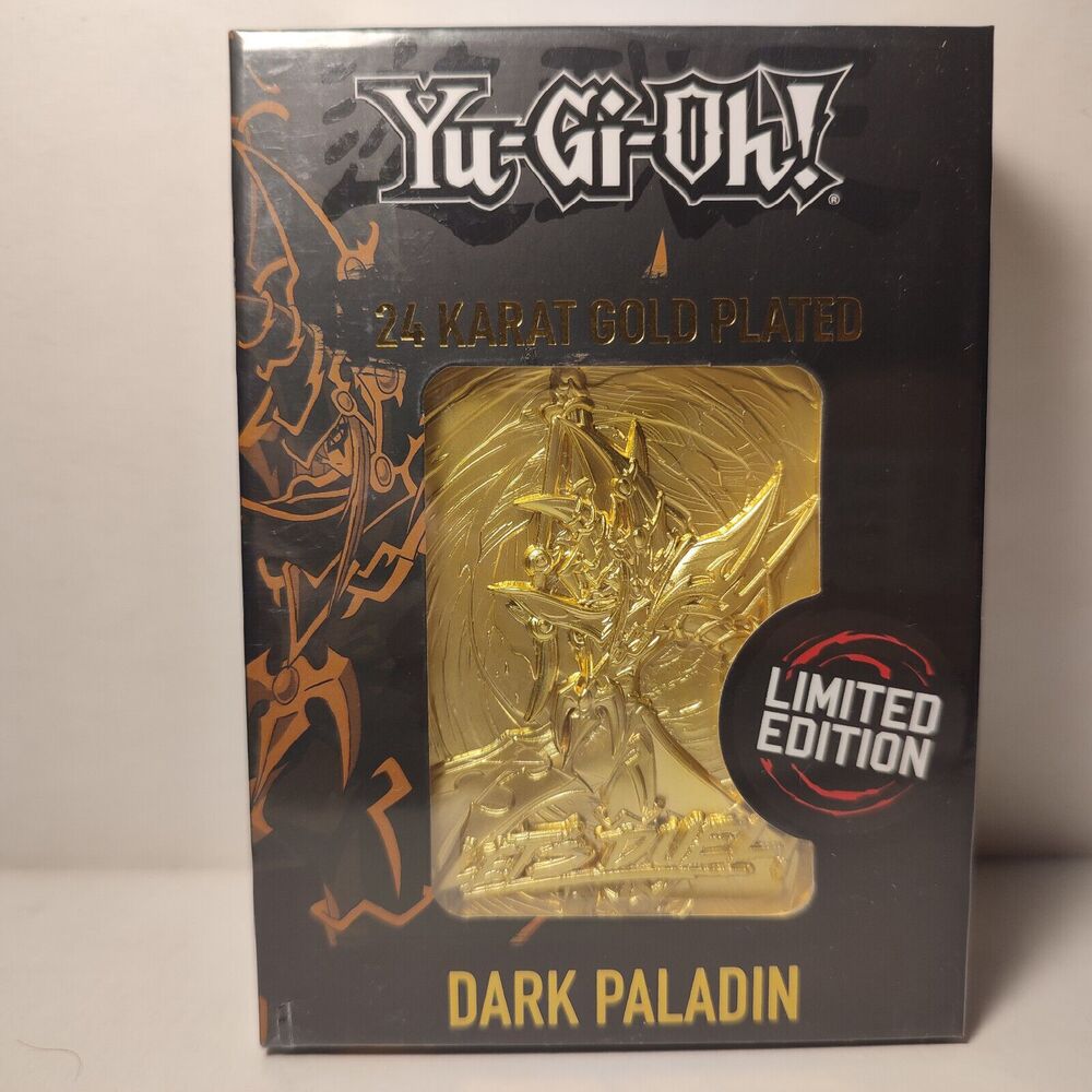 Yugioh Dark Paladin Gold Plated Metal Card Ingot Official Collectible Figurine